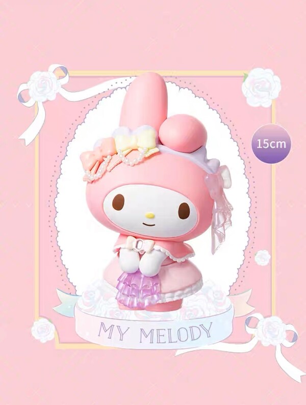 My Melody (Rose Party Figure Series), Sanrio Characters, Miniso, Pre-Painted